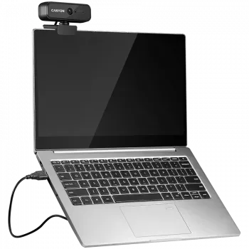 Canyon C2N 1080P pilna HD 2,0 megapikseļu fiksēta fokusa tīmekļa kamera USB2.0