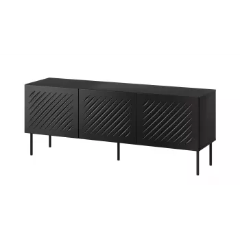 RTV skapis SIENA 150.5x40x60 melns matēts