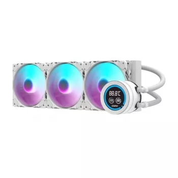 360 mm datora radiators Darkflash DN‑D360 balta — 360 mm dzesēšanas radiators šķidruma dzesēšanai datorā