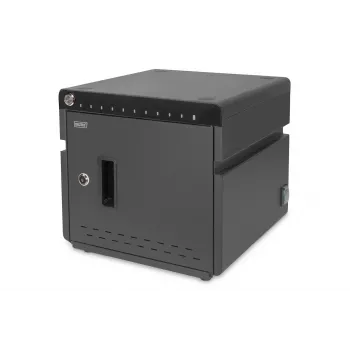 Digitus mobilais galda uzlādes skapis 10 klēpjdatoriem/planšetdatoriem līdz 13 collām, UV-C, USB-C