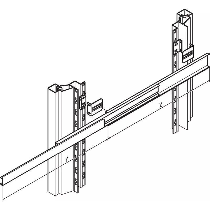 Schroff Teleskopschiene 310 L 16 (69000743)