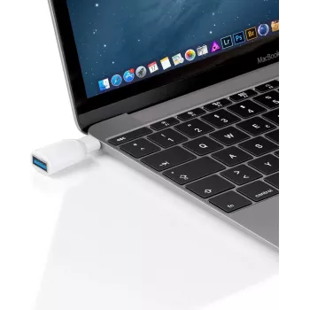 Wentronic Goobay USB-C™ Adapteris - USB 3.0 A-Ligzda, Balts - savienojumam starp USB-C™ un USB-A ierīcēm (66262)