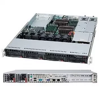 Super Micro Supermicro SC815 TQC-R706WB2 - Rack - rack-mountable - 1U - Erweitertes ATX - SATA/SAS - Hot-Swap 750 Watt - Melns (CSE-815TQC-R706WB2)