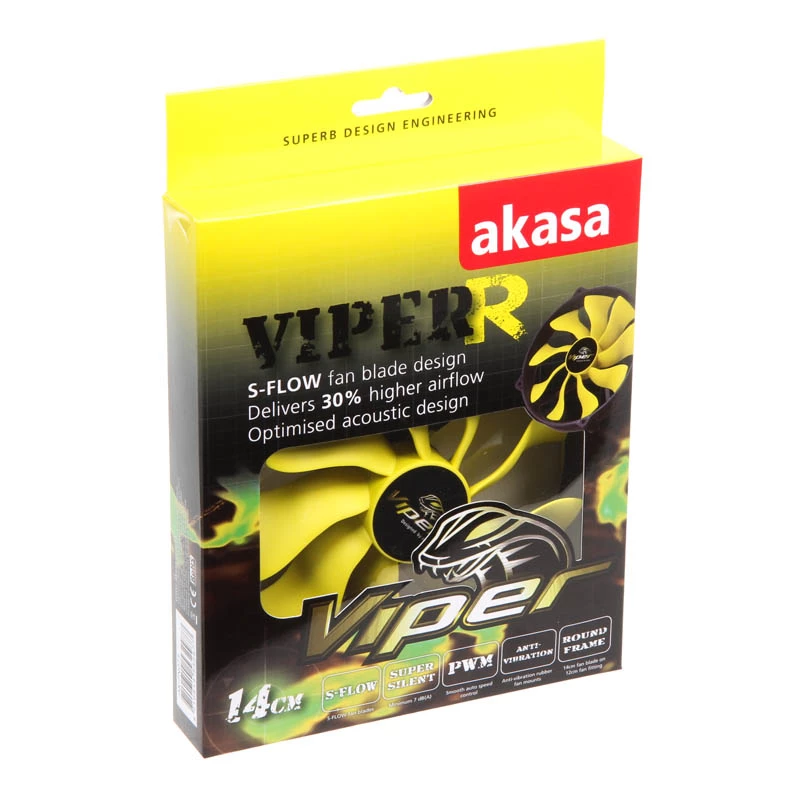 Ventilators Akasa Viper R 14cm