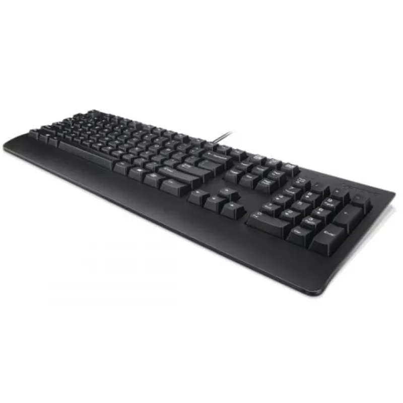 Vadu Lenovo Preferred Pro II pilna izmēra USB tastatūra, QWERTY, rumāņu izkārtojums, melna, Plaukstas balsts