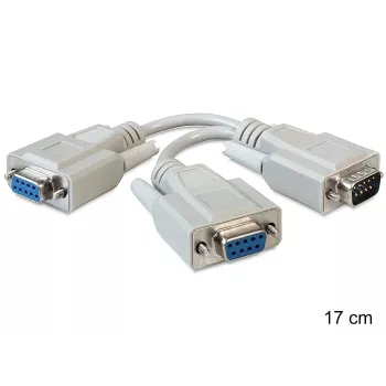 Seriālais kabelis DeLOCK 65403 Bēšs 0,17 m DB-9
