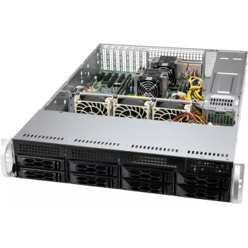 Supermicro CSE-LA25TQC-R609LP datora korpuss Rack Melns 600 W