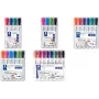 Marker Staedtler Lumocolor 351 Bullet tip Melns Light Blue Light zaļa Pink