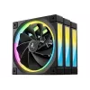 DeepCool FL12R 120mm ARGB korpusa ventilatori, 3 iepakojumā, melni