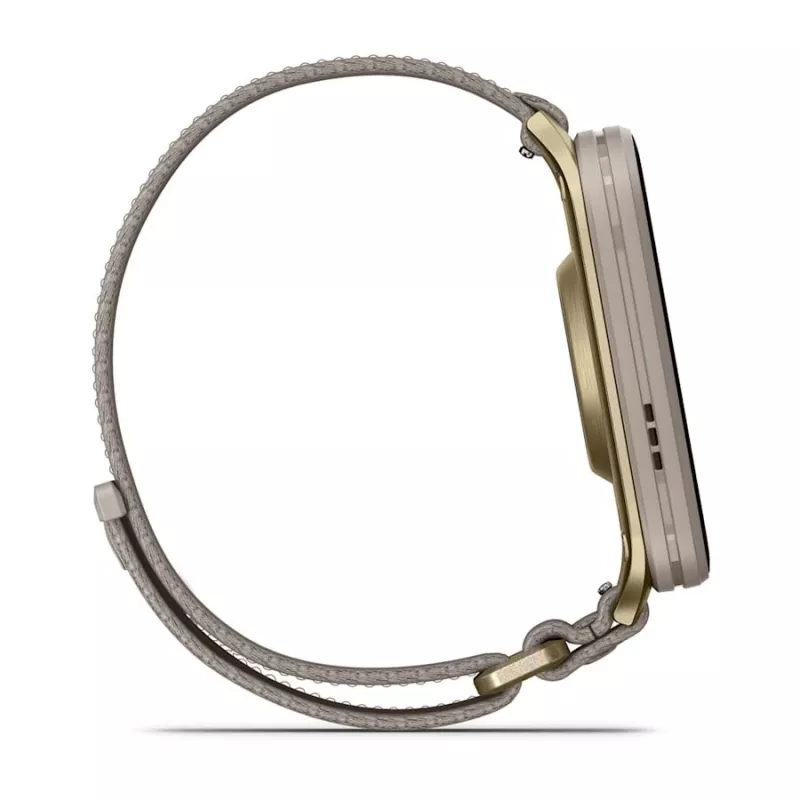 Viedpulkstenis GARMIN Venu X1 — 5,08 cm (2 collu) AMOLED 448×486 pikseļi, skārienekrāns, Wi‑Fi, GPS, neilona siksniņa, 34 g