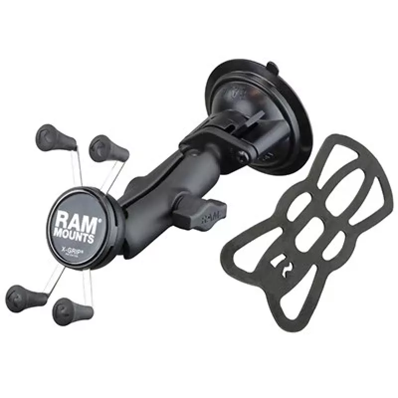 RAM Mounts X-Grip tālruņa turētājs ar pagriežamu fiksāciju un piesūcekni