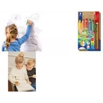 Krāsainie zīmuļi Staedtler Noris junior 140 — 6 gab. sortimenta komplekts