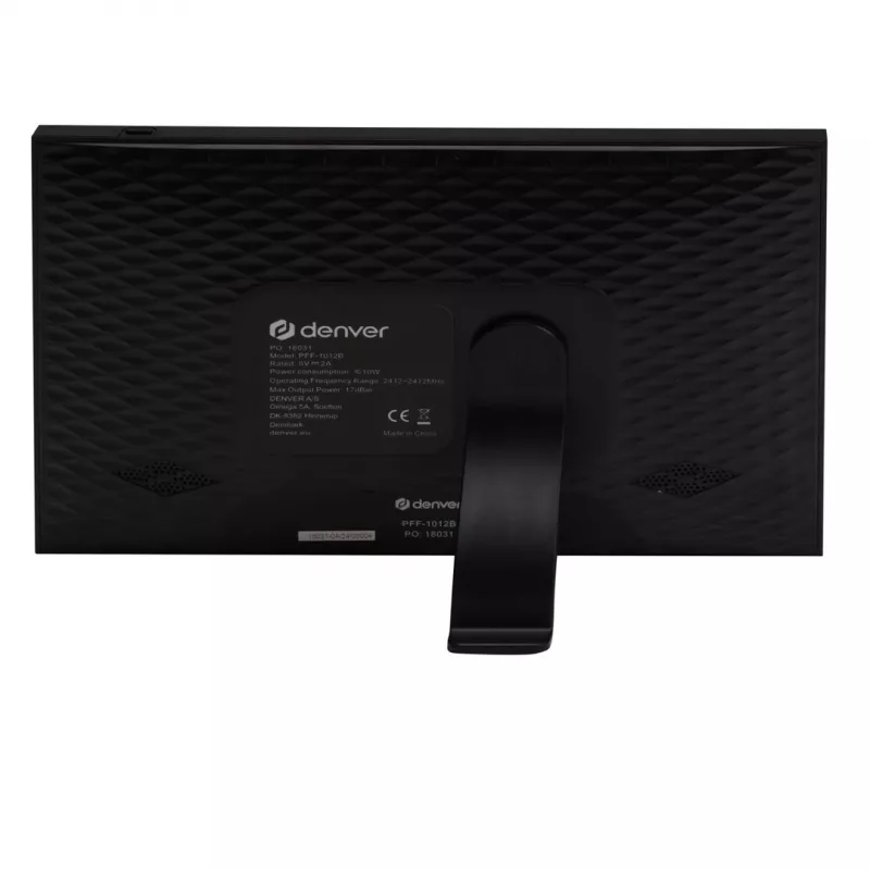 Denver PFF-1012 digitālais foto rāmis Melns 25,6 cm (10,1 collas) Skārienekrāns Wi-Fi