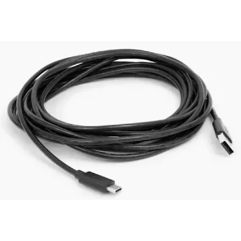 Owl Labs USB-C uz USB-A kabelis (16 pēdas/5 m) USB kabelis USB C USB A Melns