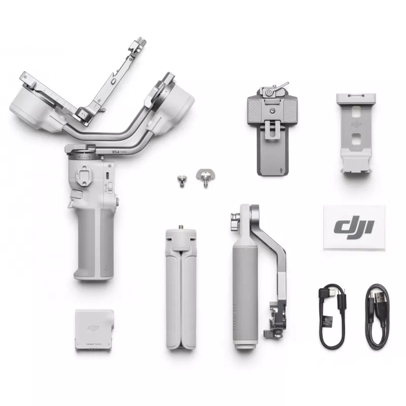 Gimbal stabilizators DJI RS 4 Mini Combo — kompakts viegls rokas stabilizators bezspoguļu kamerām