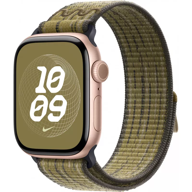 Siksniņa Apple 42mm zaļa/pelēka Nike Sport Loop viedpulkstenim