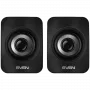 SVEN 130 USB barošanas (2x3W); Skaļuma regulēšana aizmugurē