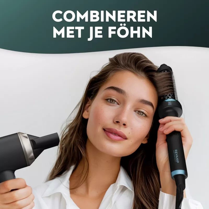 Karstā suka Revamp BR-1300A-EU Keramiskā Jonu 30mm – apsildāma veidošanas suka matiem