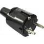AS SCHWABE PVC spraudnis 16A, 250V uzticama versija melna (62222)
