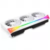 Grafikas karte XFX Radeon RX 9070 XT — 16 GB GDDR6, 256 bitu, PCIe x16, 3 ventilatori, balta, 360 mm