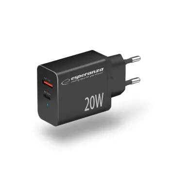 Esperanza EZC105K tīkla lādētājs 20 W melns
