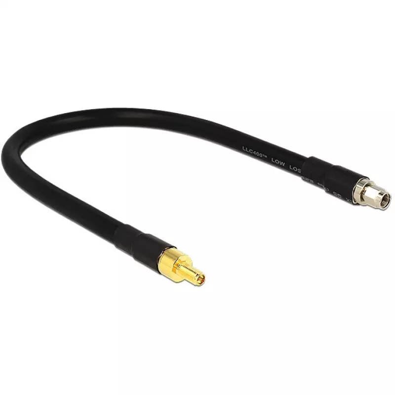 Koaksiālais kabelis DeLOCK 0.4m RP-SMA/RP-SMA