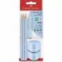 Grafīta zīmulis Faber-Castell 580074 B gaiši zils, trīsstūrveida