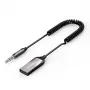 Audio uztvērējs UGREEN CM309 Bluetooth 5.0 USB ar 3,5 mm AUX ligzdu, melns, 20–20000 Hz