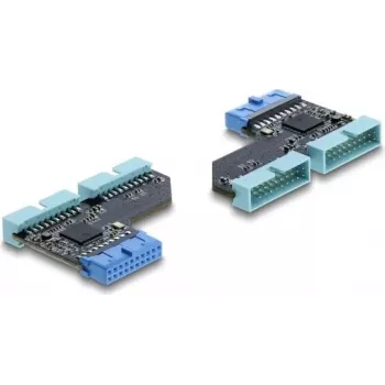 USB centrmezgls DELOCK 67341 20‑kontaktu spraudnis uz 2× USB 5 Gbps