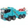 Rotaļlietu tehniskās palīdzības Scania Super 560 no BRUDER, modelis 03553, mēroga rotaļu transportlīdzeklis