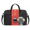 Portfelis Rivacase 8038 bezvadu pele 39,6 cm (15,6 collas) melns