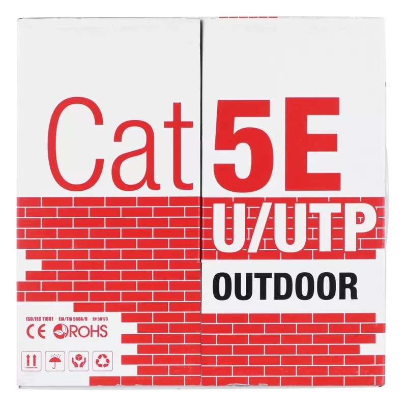 Alantec KIU5OUTS305Q tīkla kabelis melns 305 m Cat5e U/UTP (UTP) (KIU5OUTS305Q)