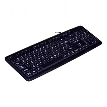 Esperanza EK129 tastatūra USB QWERTY UK English Black
