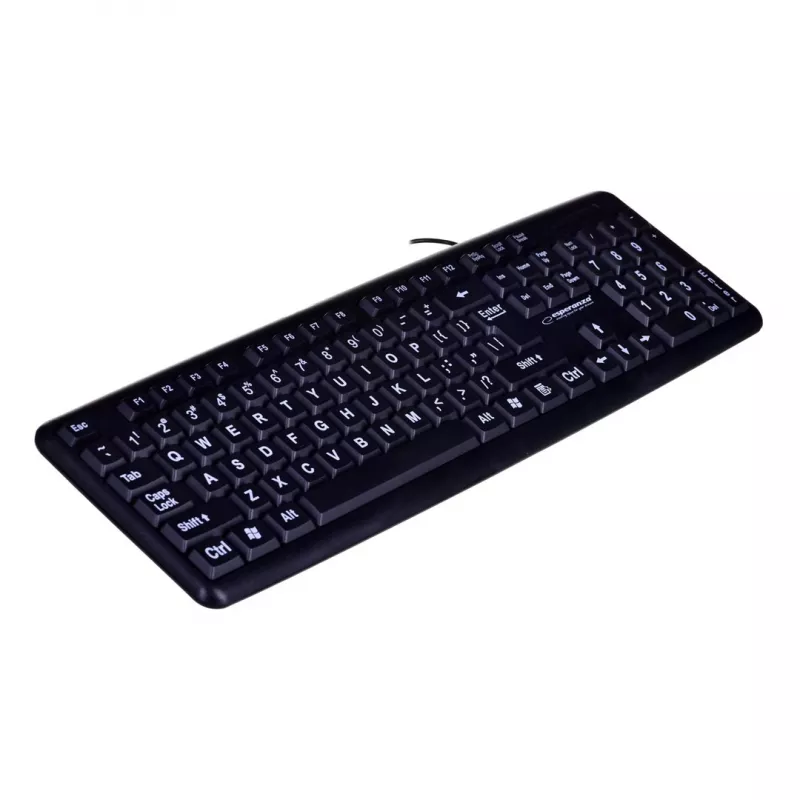 Esperanza EK129 tastatūra USB QWERTY UK English Black