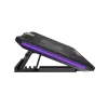 FURY GUNBAI G3 Laptop dzesēšanas paliktnis 14.1–17.3 collām ar 2 ventilatoriem, RGB apgaismojumu, 2× USB