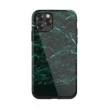 Aizsargājošs vāciņš viedtālrunim Devia Marble sērija iPhone 11 Pro Max — zaļš, plāns profils, ciets apvalks