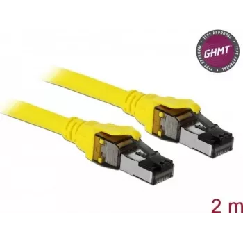 Tīkla kabelis DeLOCK 86582 Cat8.1 2 m dzeltens