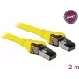 Tīkla kabelis DeLOCK 86582 Cat8.1 2 m dzeltens