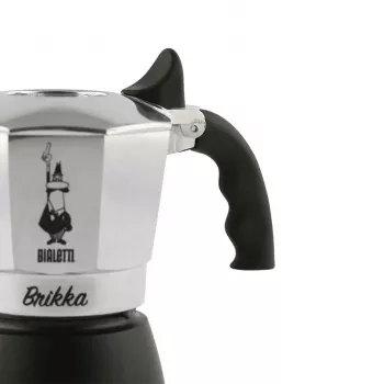 Bialetti Brikka Moka katliņš 0,1 L Melns, Nerūsējošais tērauds