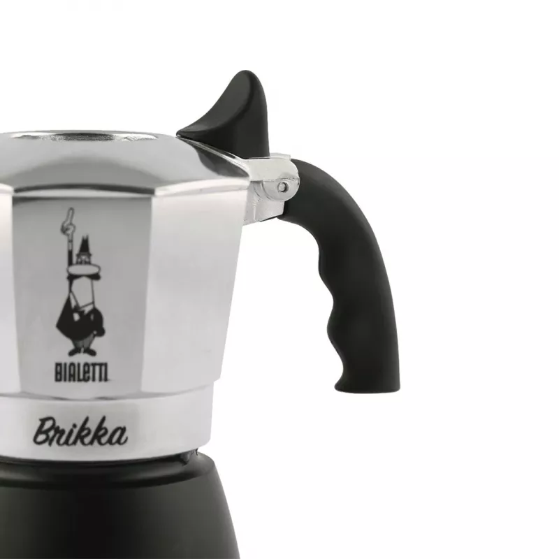 Bialetti Brikka Moka katliņš 0,1 L Melns, Nerūsējošais tērauds