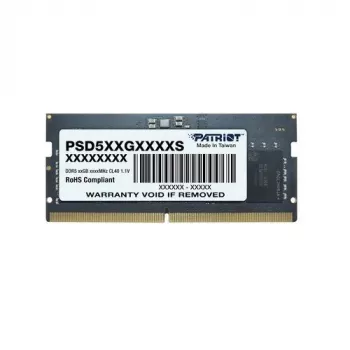 Darbstacijas/servera atmiņa PATRIOT DDR5 8 GB 5600 MT/s 288 kontaktu UDIMM 1,1 V On-Die ECC