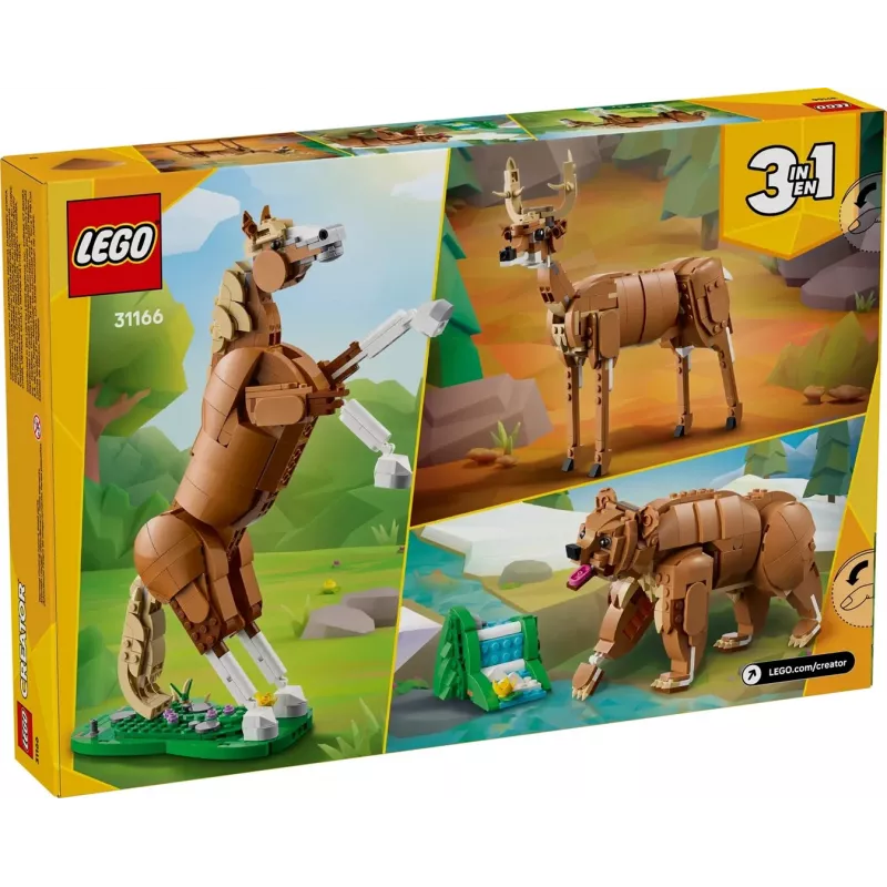 Konstrukciju rotaļlieta LEGO Creator 3-in-1 Magnificent Steed 31166 — 685 gabali, vecums 9+, modeļa izmērs 80×240×230 mm
