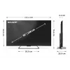 Smart TV Ostry 50HR7265E 50 Google TV Melns