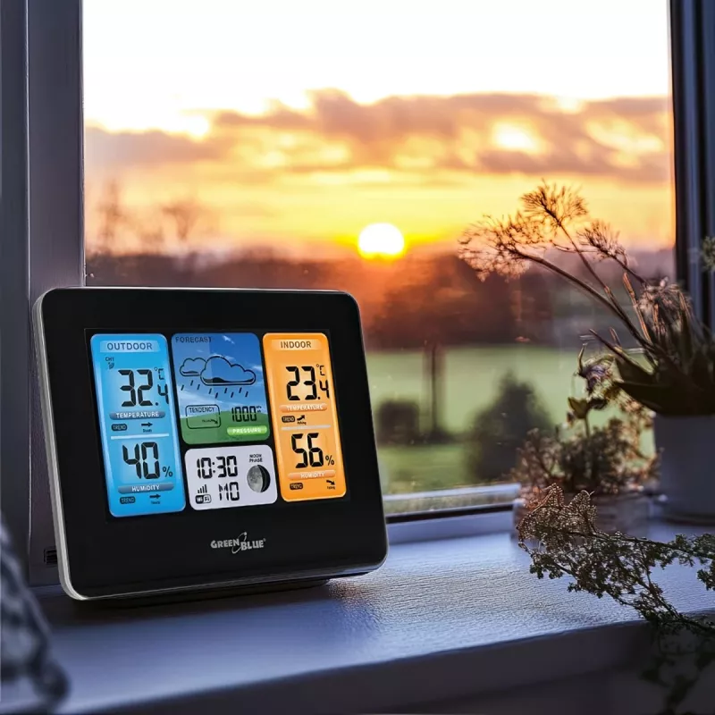 Greenblue 46003 Melns LCD bateriju Wi-Fi