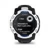 Viedpulkstenis GARMIN Instinct 3.05 cm (1.2 collu) AMOLED 45 mm 390x390 px Skārienjutīgs Melns Balts GPS 4 GB 53 g Silikona siksniņa