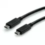 ROLINE USB3.2Gen2 kabelis PD 20V5A Type C-C ST/ST 0.5m - kabelis - Digitāls/Dati - 0,5 m (11.99.9057)