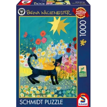 Rosina Wachtmeister: Katze im Sea of Flowers, Puzzle 1000 gab.