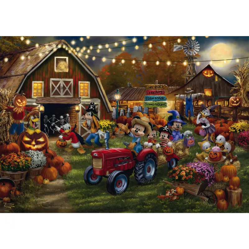 Puzle, schmidt spiele Thomas Kinkade Studios Disney Mickey & Minnie Pumpkin Festival, 1000 gabaliņi