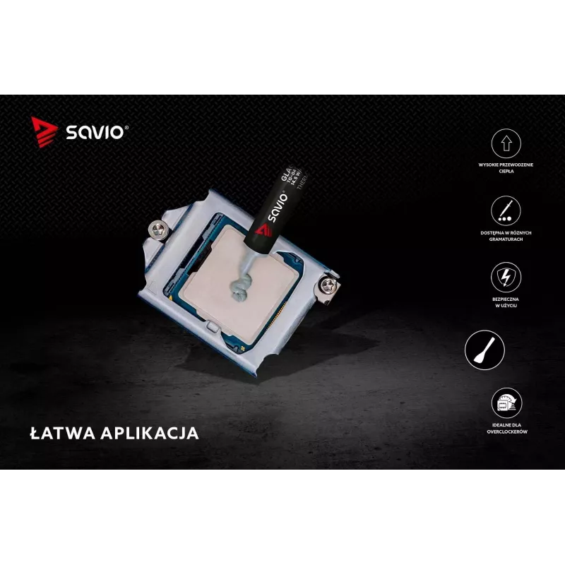 Savio TG-04 Termiskā pasta komponente siltuma izkliedētājam