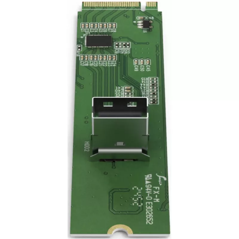 ICY DOCK - M.2 NVMe PCIe 4.0 SSD uz 1 x SlimSAS 4i adapteris ar Redriver